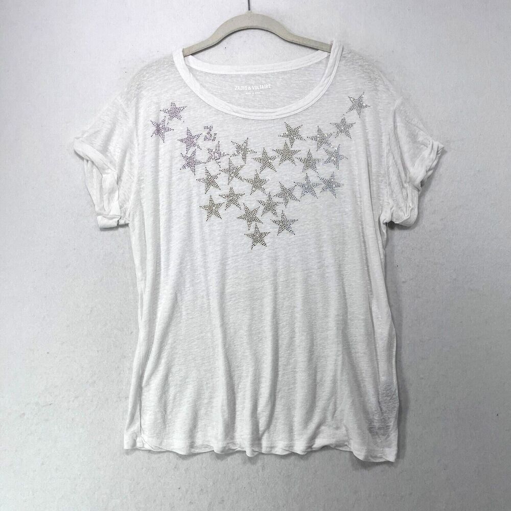 Zadig & Voltaire White Star Tee